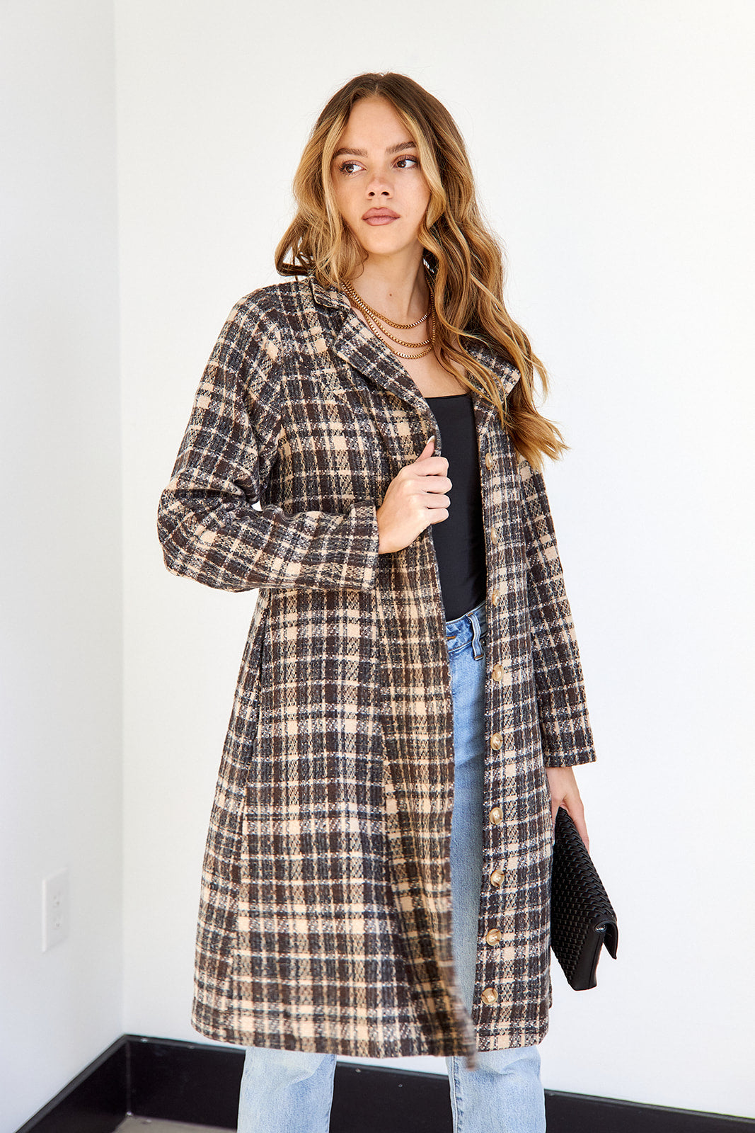 SALE - Connie Plaid Coat - fab'rik