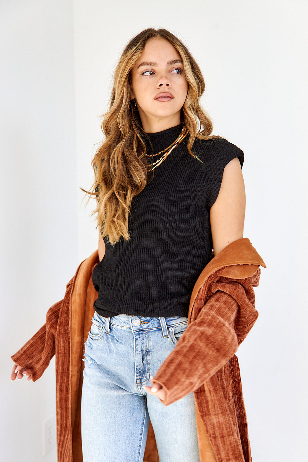 SALE - Kaila Sleeveless Sweater - fab'rik