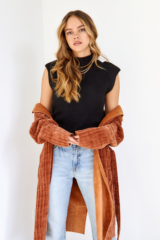 SALE - Kaila Sleeveless Sweater - fab'rik