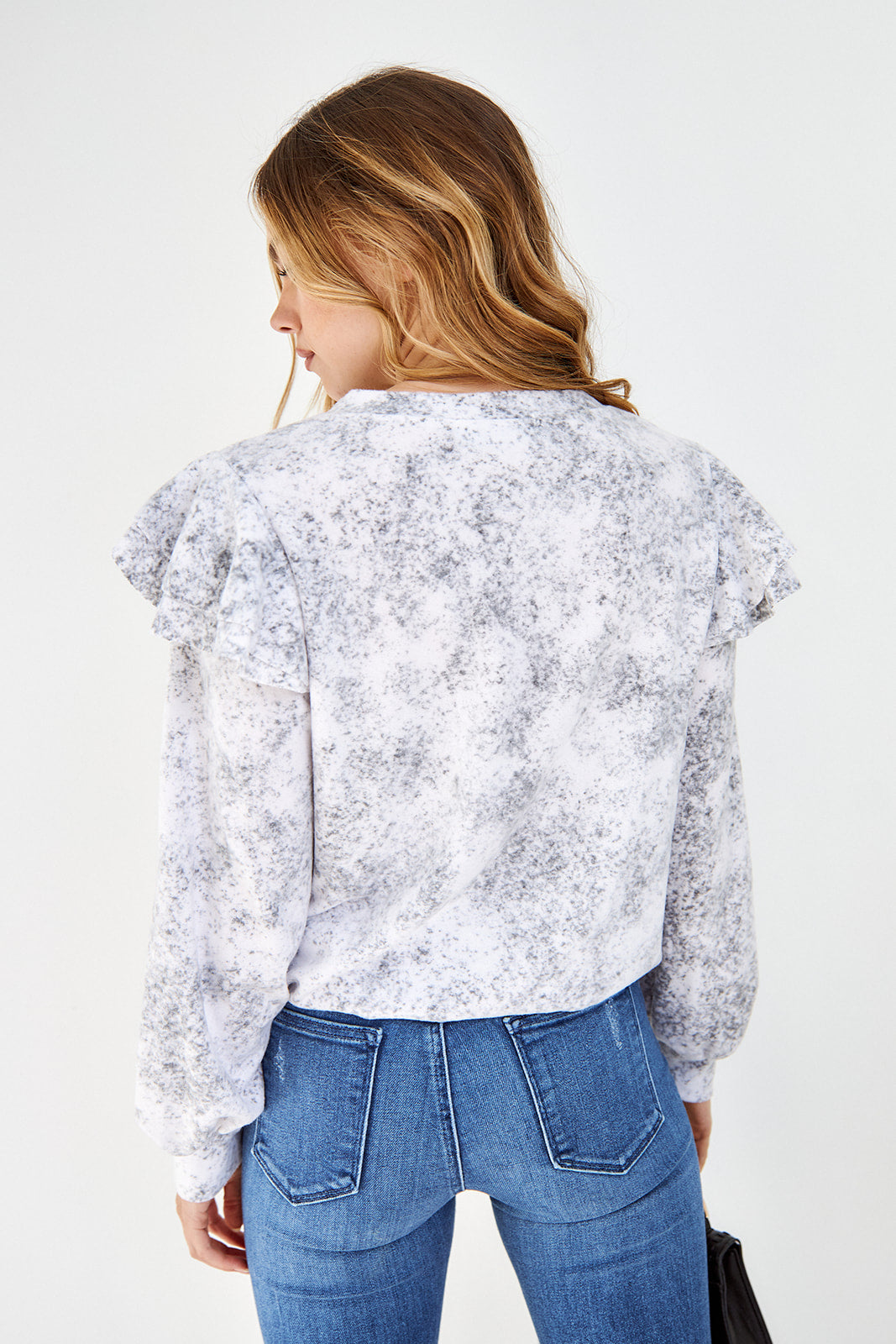 SALE - Escada Ruffle Detail Sweatshirt - fab'rik