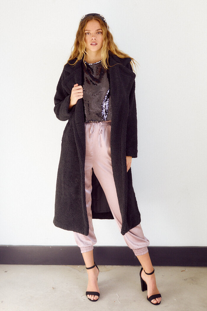 SALE - Sibley Faux Shearling Coat - fab'rik