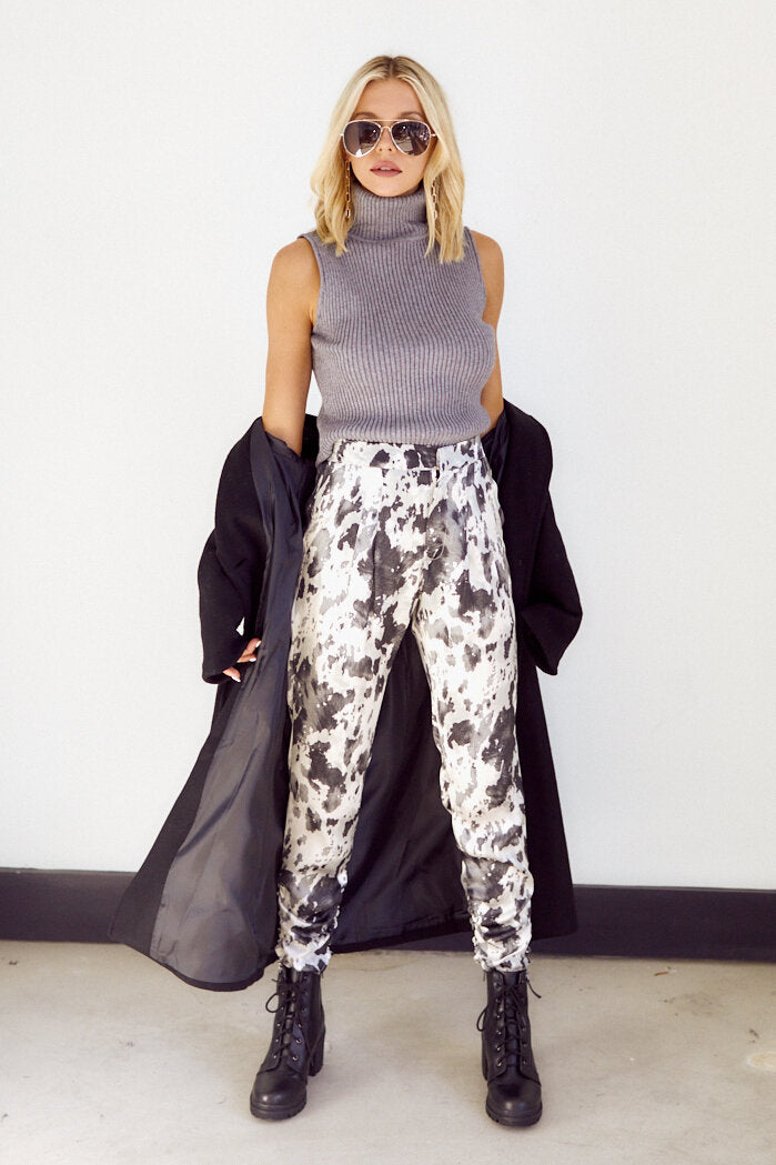 SALE - Cheshire Tie Dye Cropped Pants - fab'rik