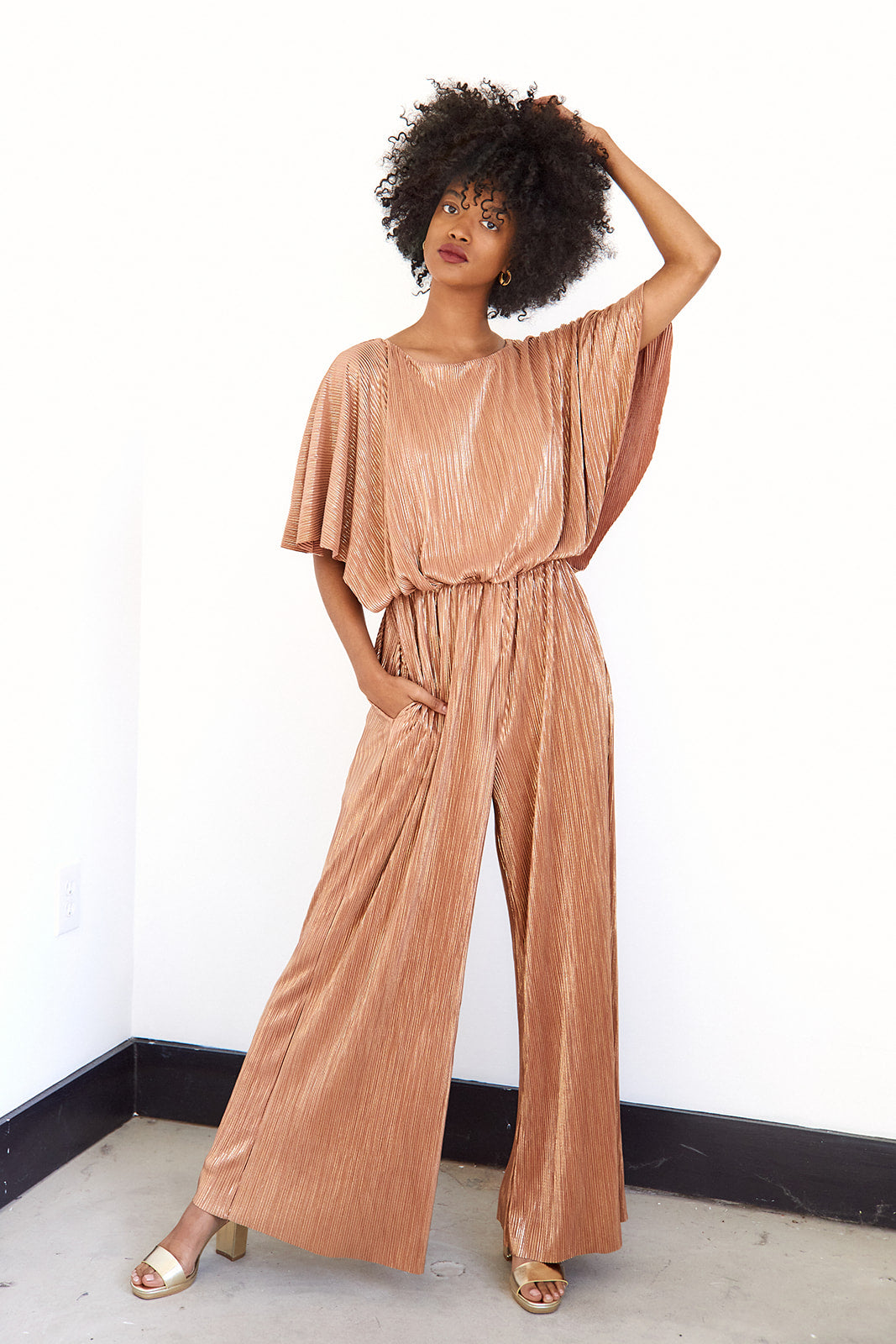 SALE - Brixton Metallic Jumpsuit - fab'rik