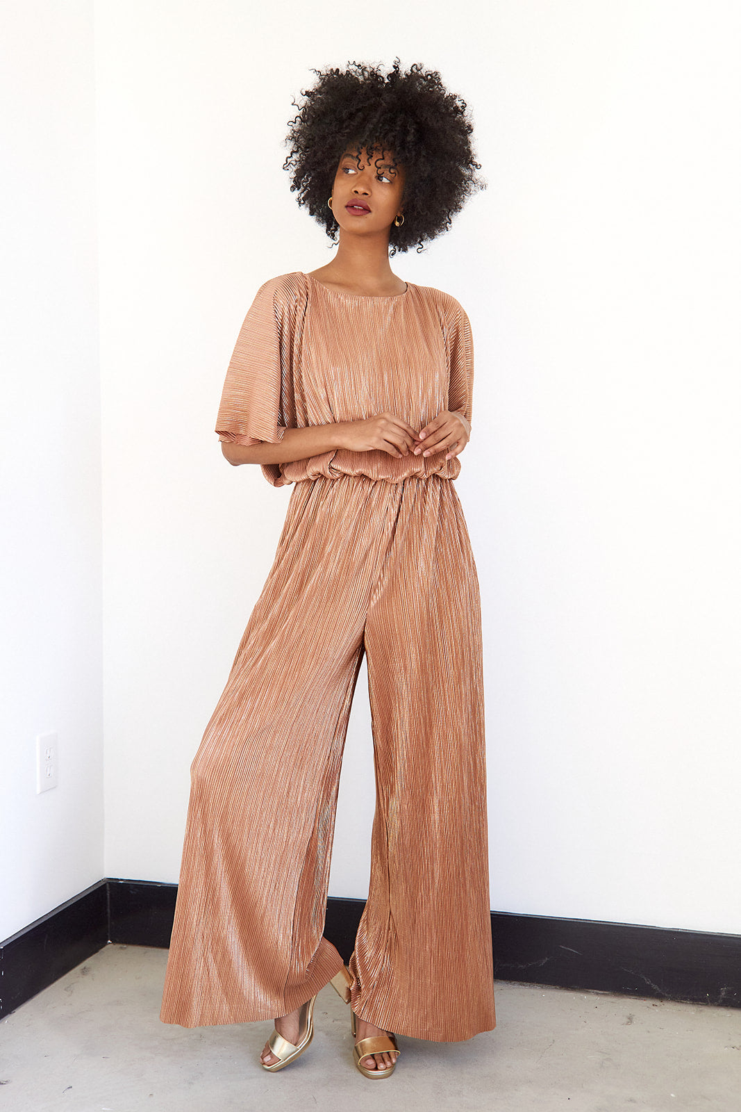 SALE - Brixton Metallic Jumpsuit - fab'rik