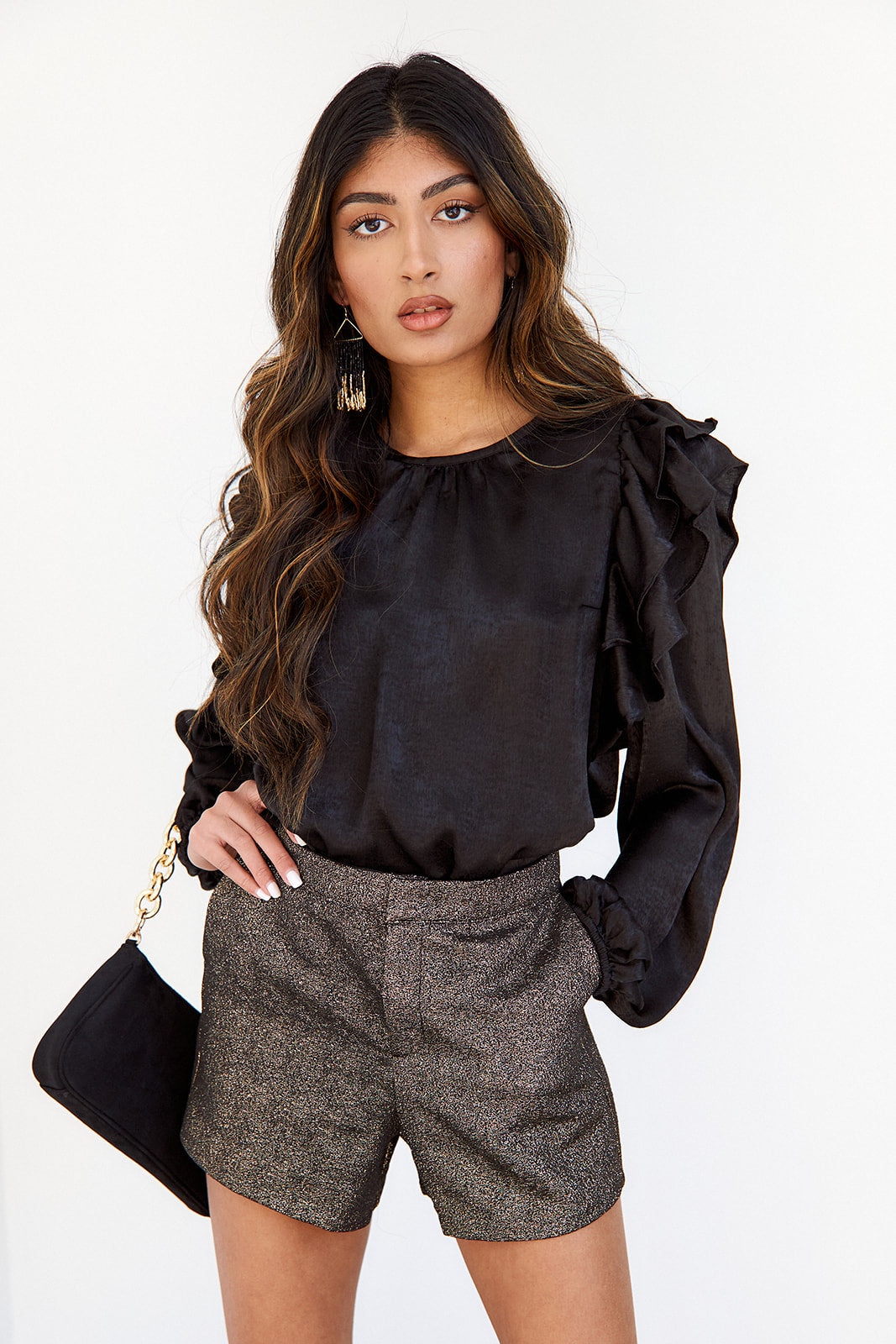 SALE - Vail Ruffle Detail Blouse - fab'rik