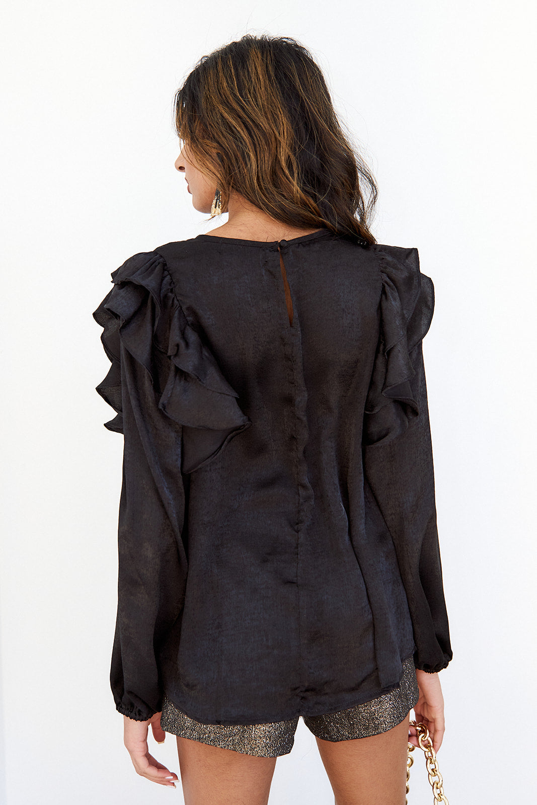 SALE - Vail Ruffle Detail Blouse - fab'rik