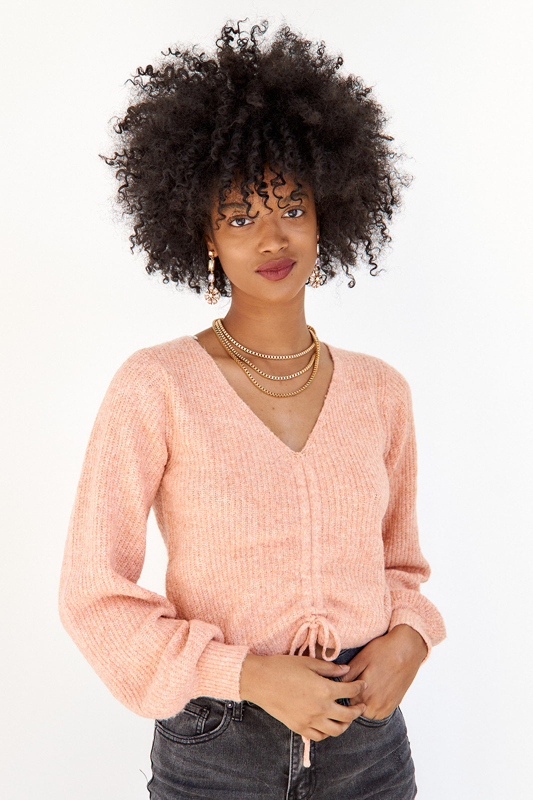 SALE - Arleigh Rouched Sweater - fab'rik