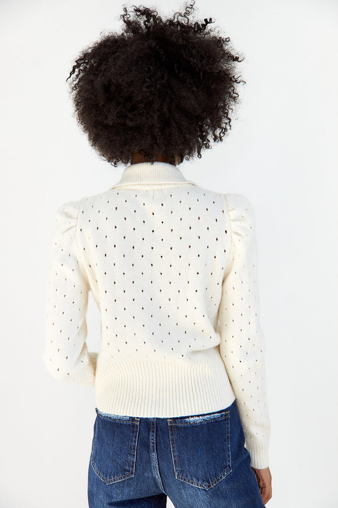 Marcelene Peter Pan Collared Cardigan - fab'rik