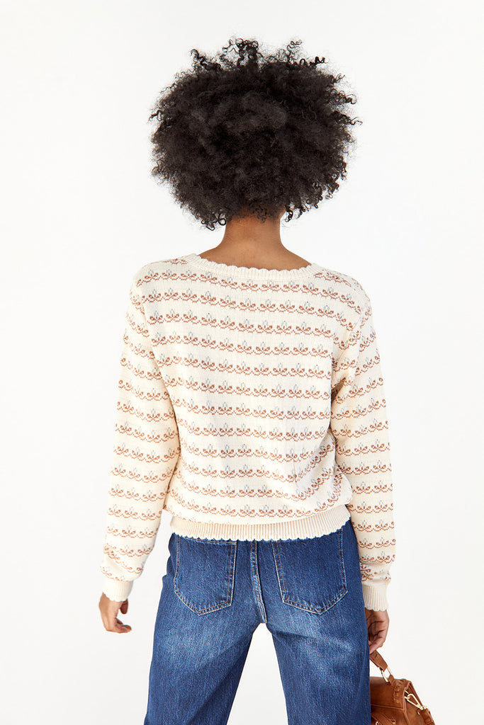 SALE - Lemmie Floral Detail Sweater - fab'rik