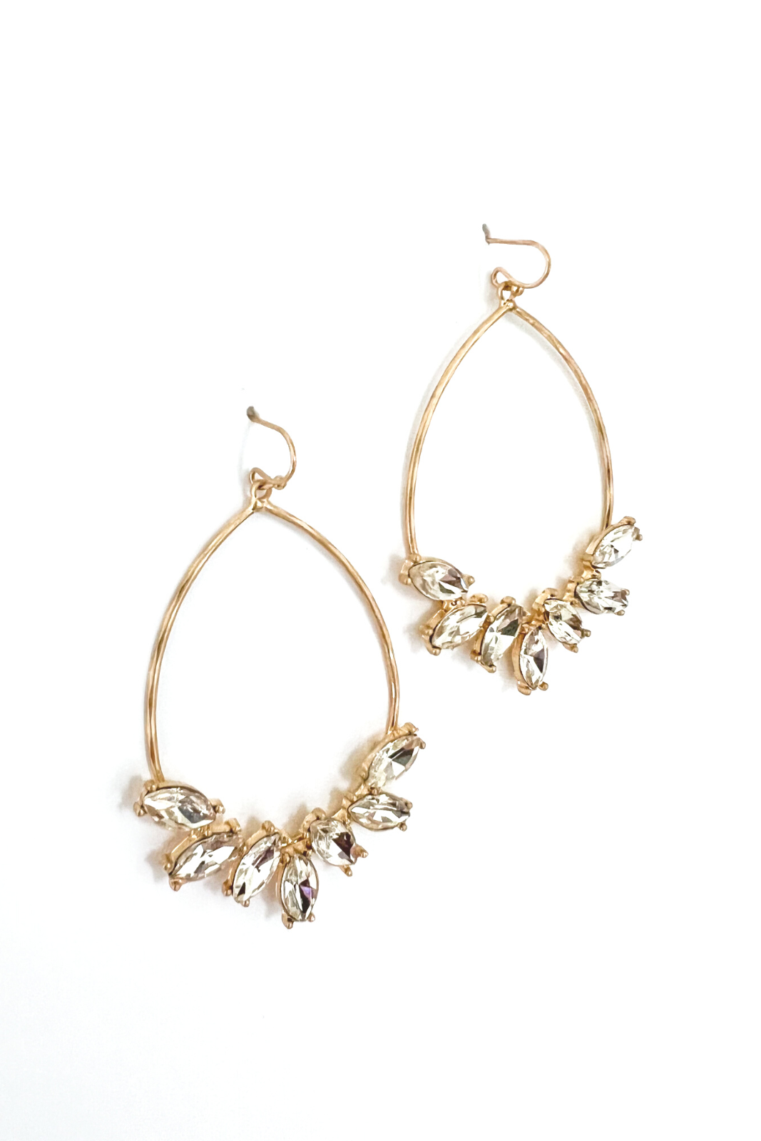 Amryn Hammered Teardrop Earrings - fab'rik
