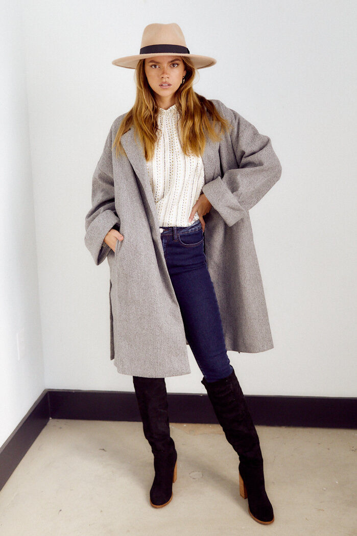 SALE - France Oversized Swing Coat - fab'rik