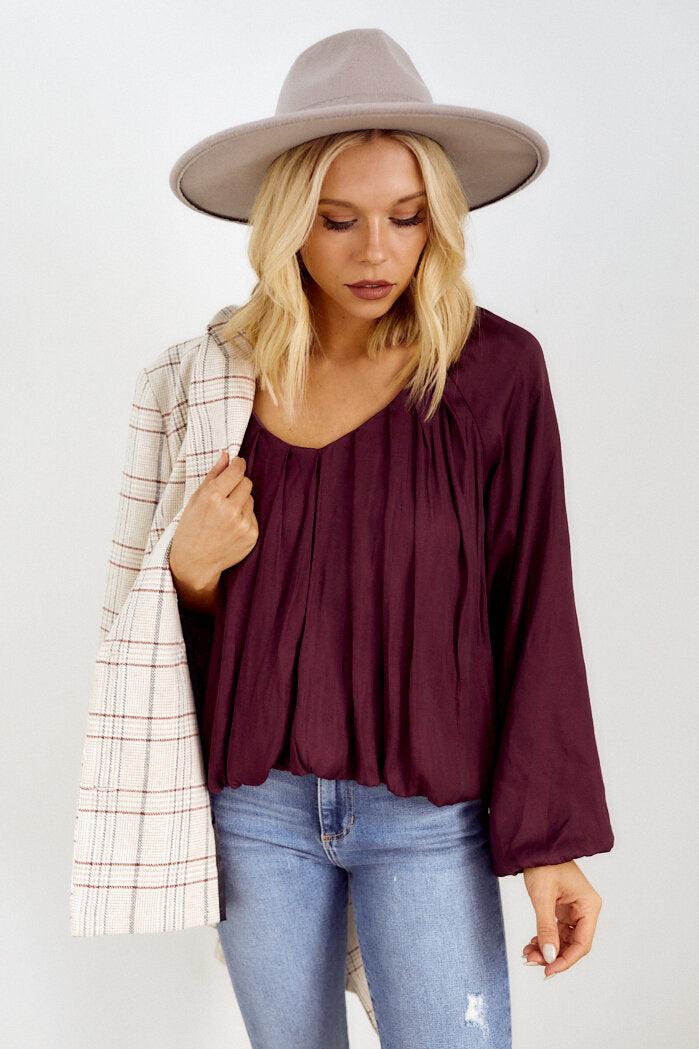 Orlena Balloon Sleeve Blouse - fab'rik