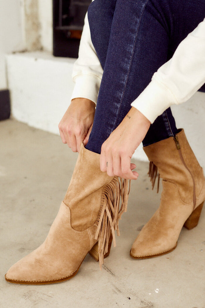 SALE - Jacklyn Fringe Bootie - fab'rik