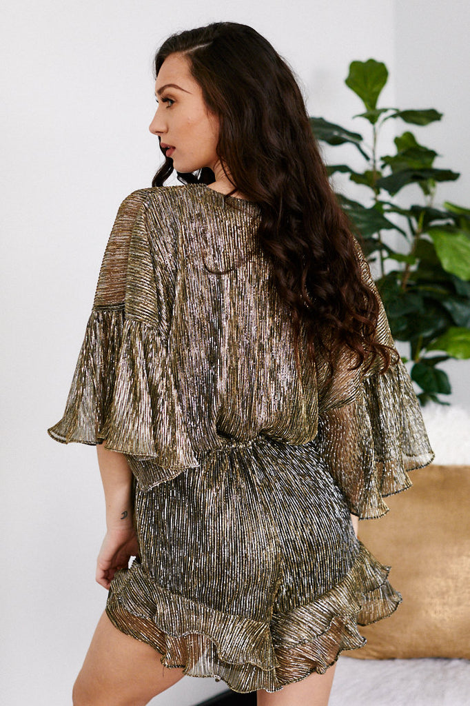 Lizzy Metallic Romper - fab'rik