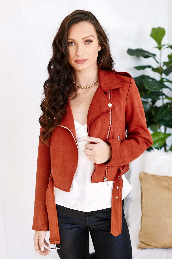 Briggs Faux Suede Jacket - fab'rik