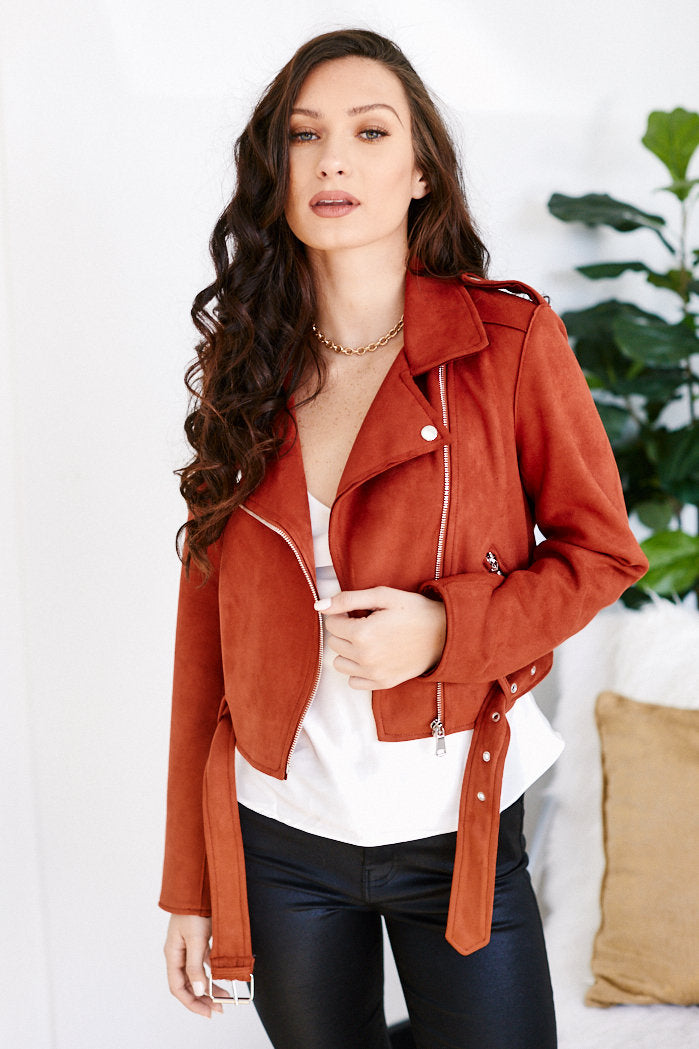 Briggs Faux Suede Jacket - fab'rik