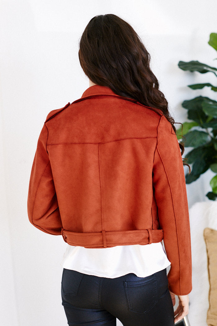 Briggs Faux Suede Jacket - fab'rik
