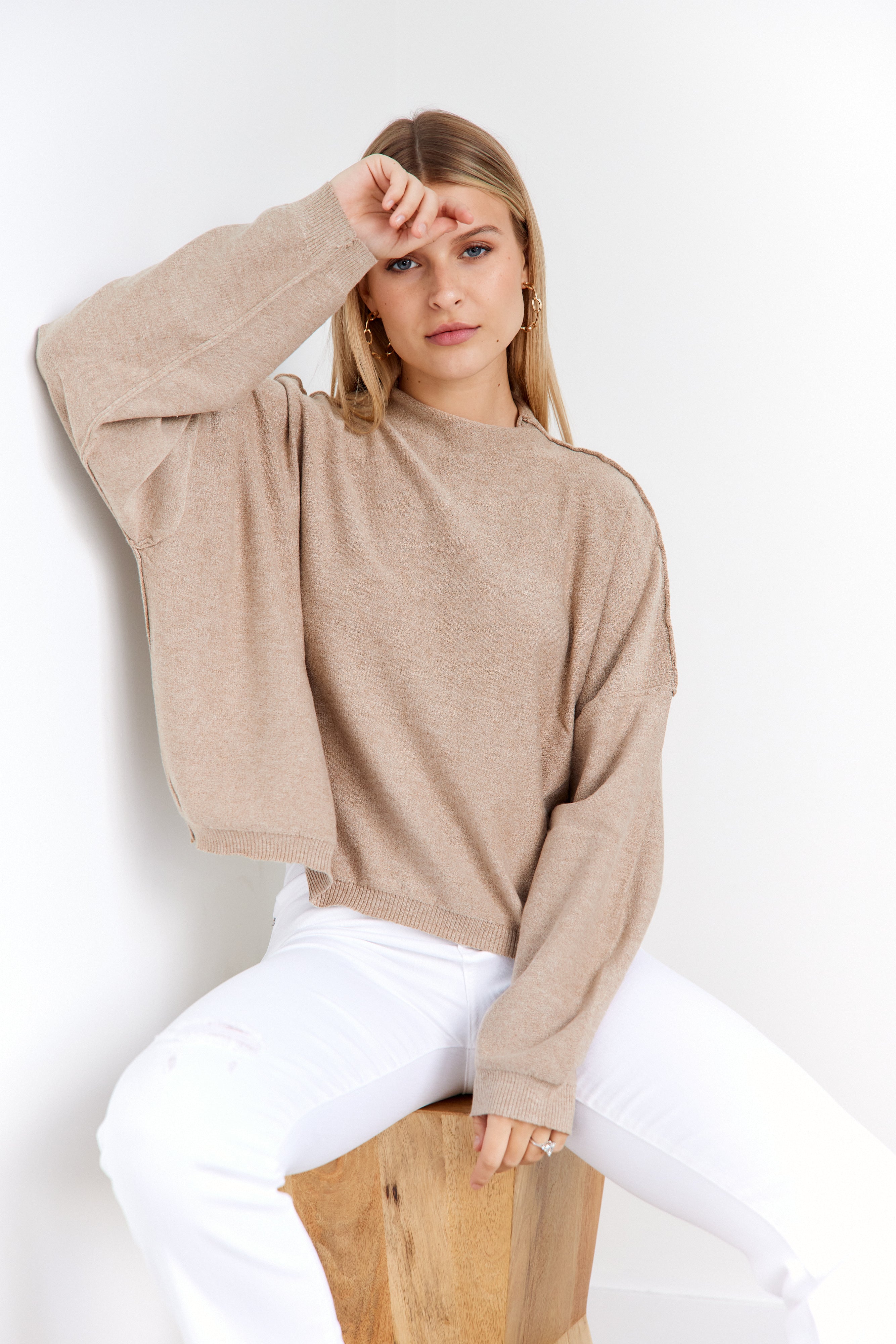 Elowen Seam Detail Sweater - fab'rik