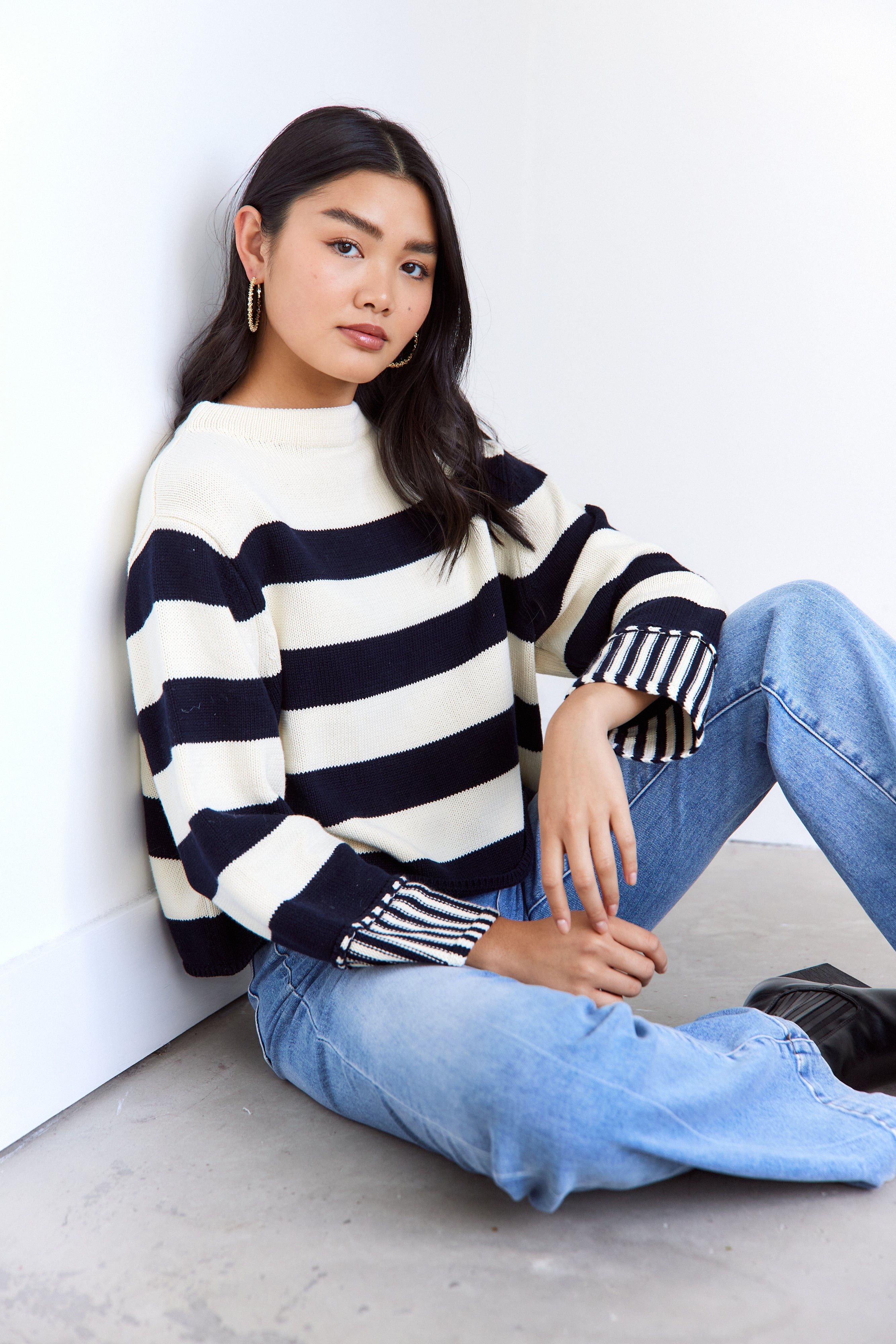 Clara Striped Sweater - fab'rik