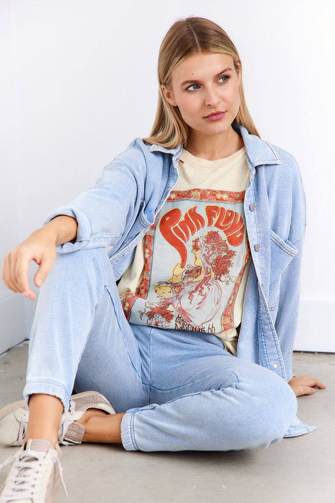 Z Supply All Day Knit Denim Jacket - fab'rik