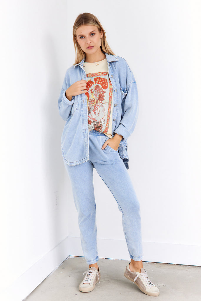 Z Supply Slim Knit Demin Joggers - fab'rik