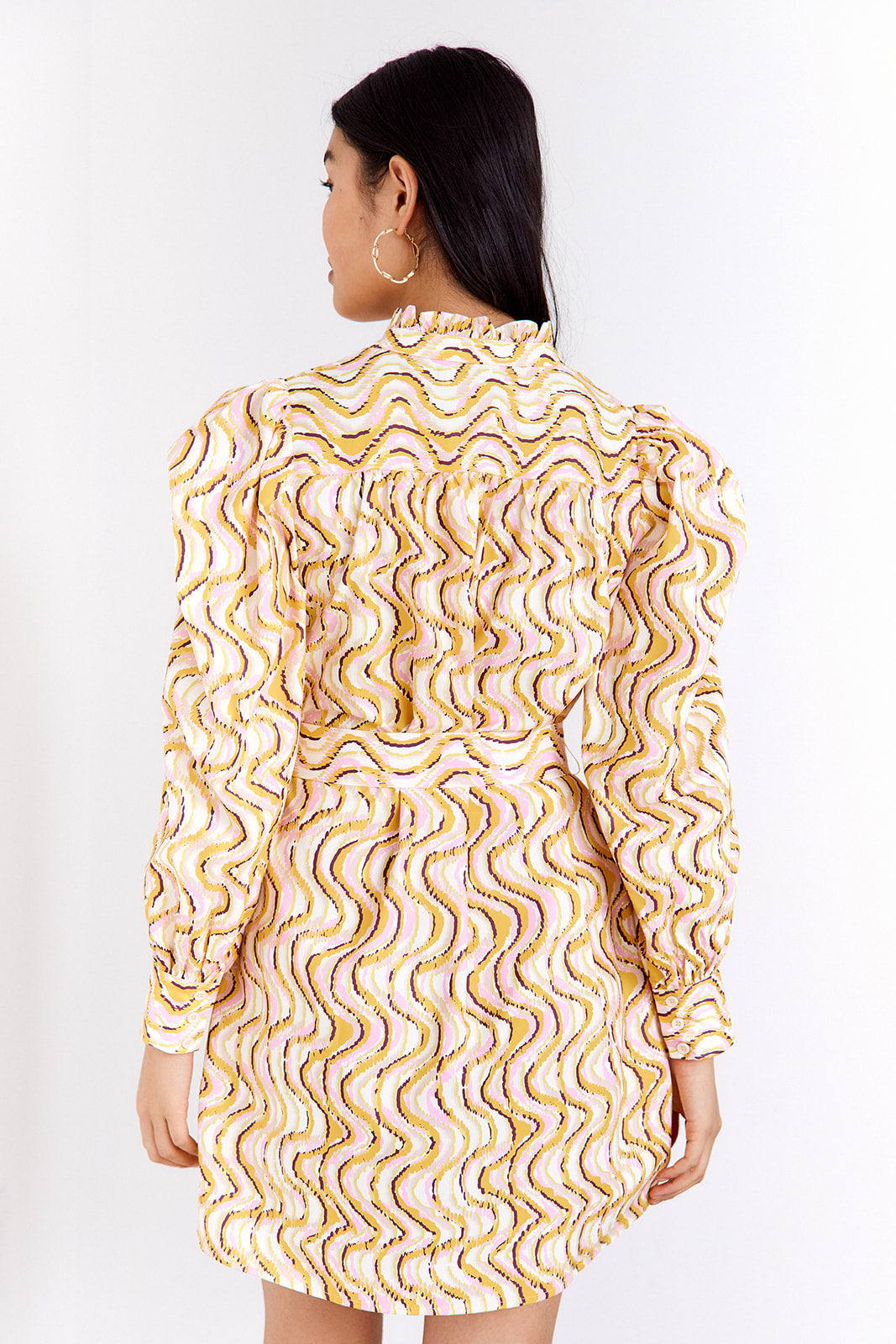 Dakota Printed Shirt Mini Dress - fab'rik