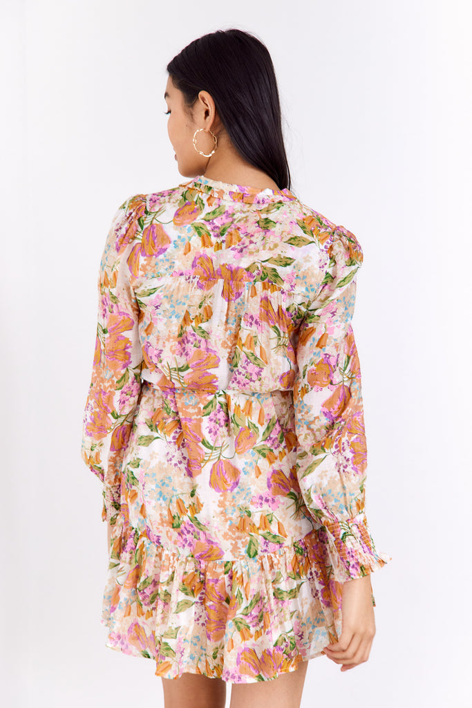 May Floral Tie Waist Dress - fab'rik