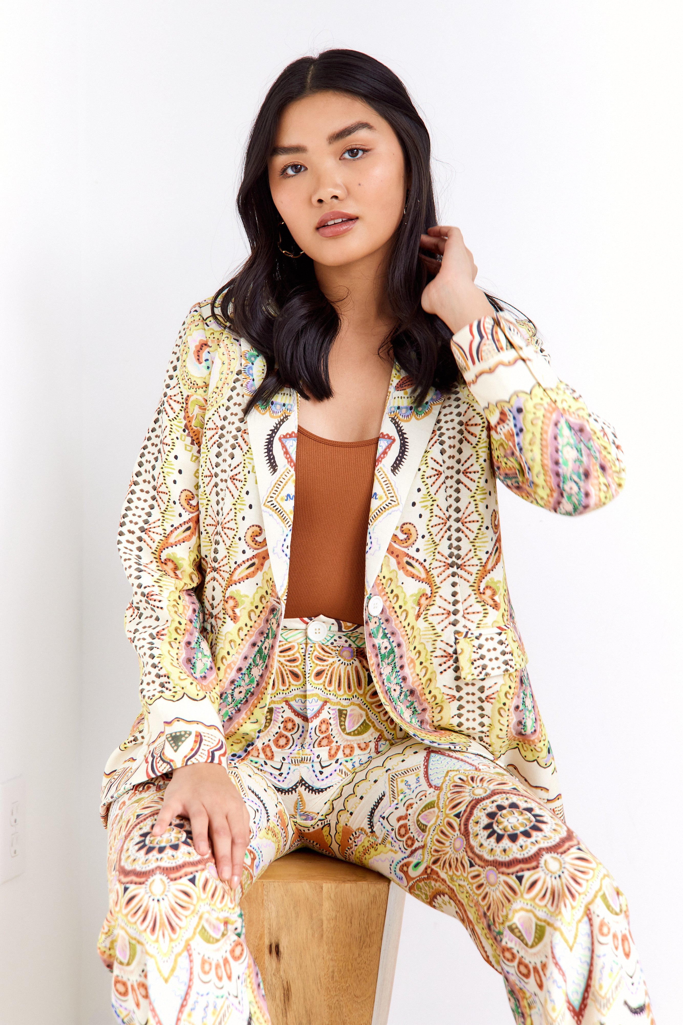 Quincy Paisley Blazer - fab'rik