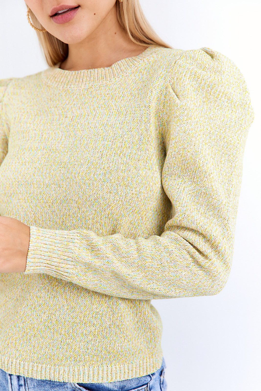 Aurora Speckled Crew Neck Sweater - fab'rik