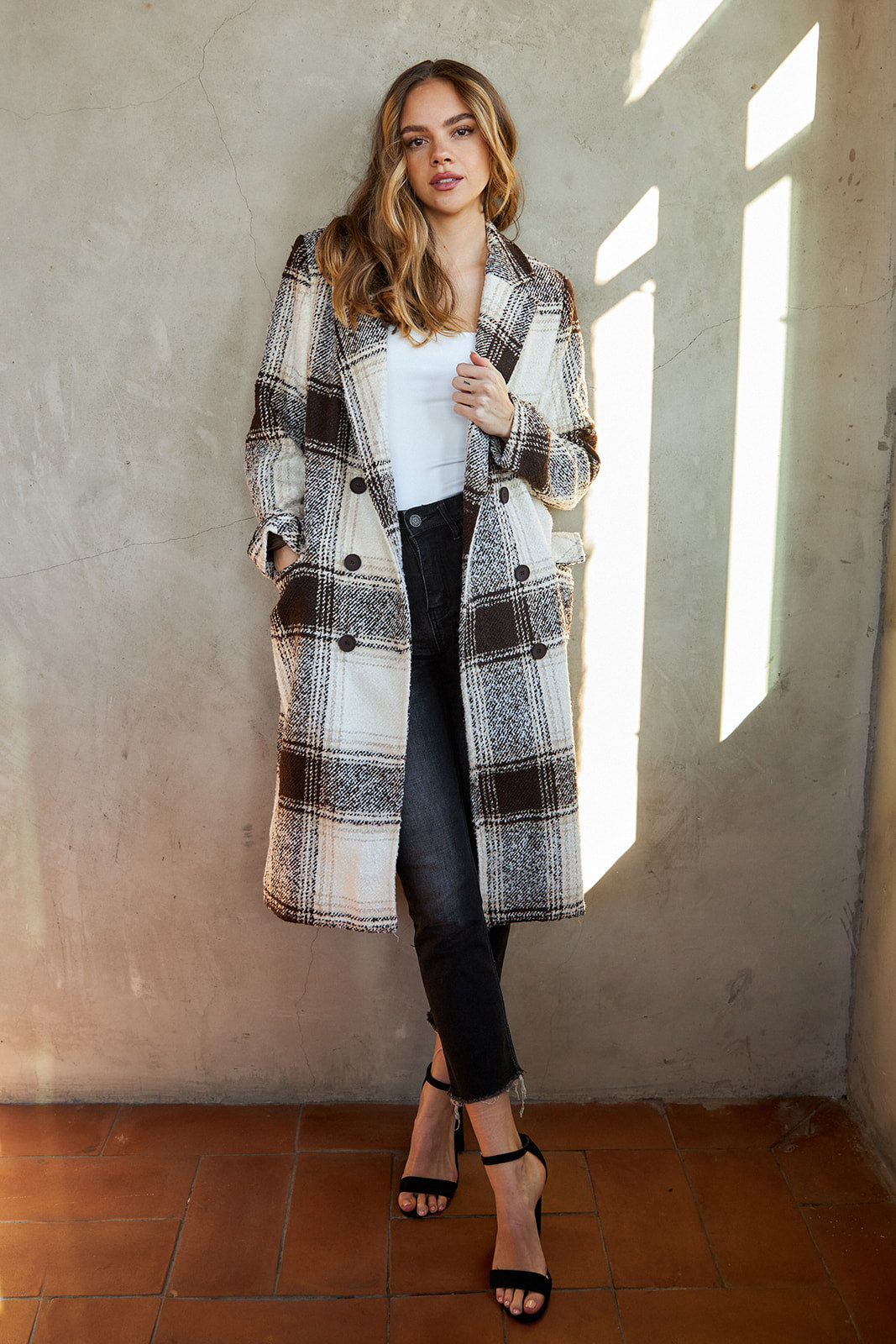 Danielle Oversized Plaid Coat - fab'rik