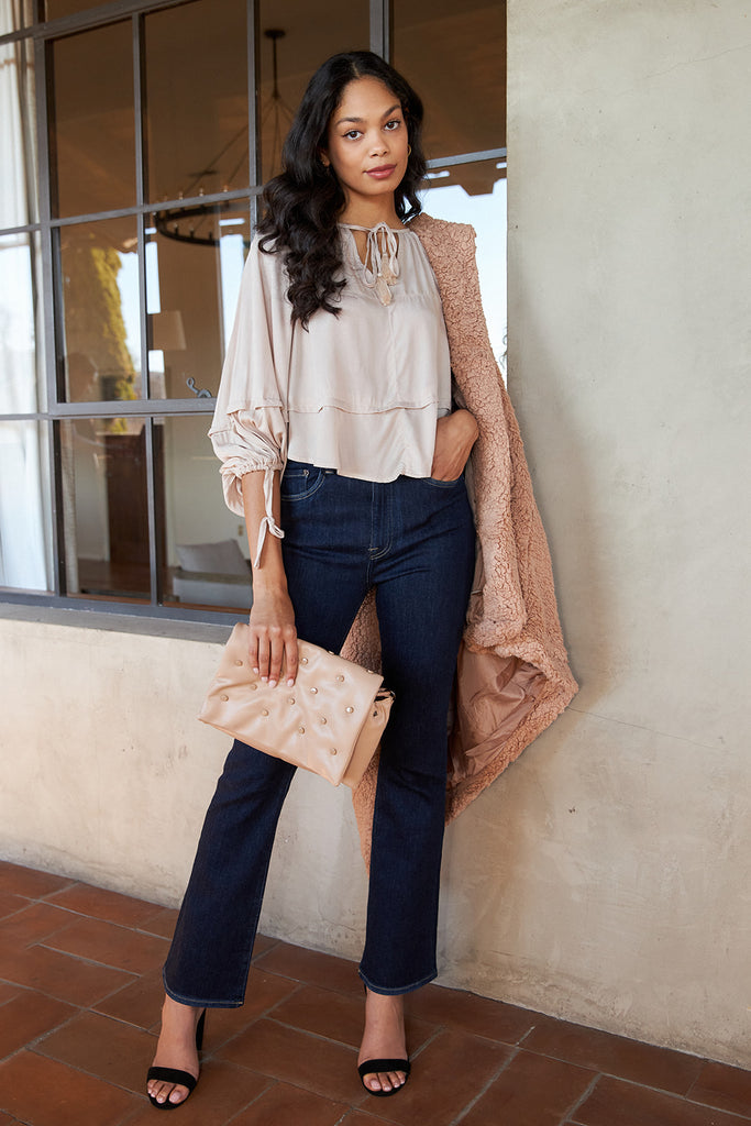 Rivera Tiered Long Sleeve Blouse - fab'rik