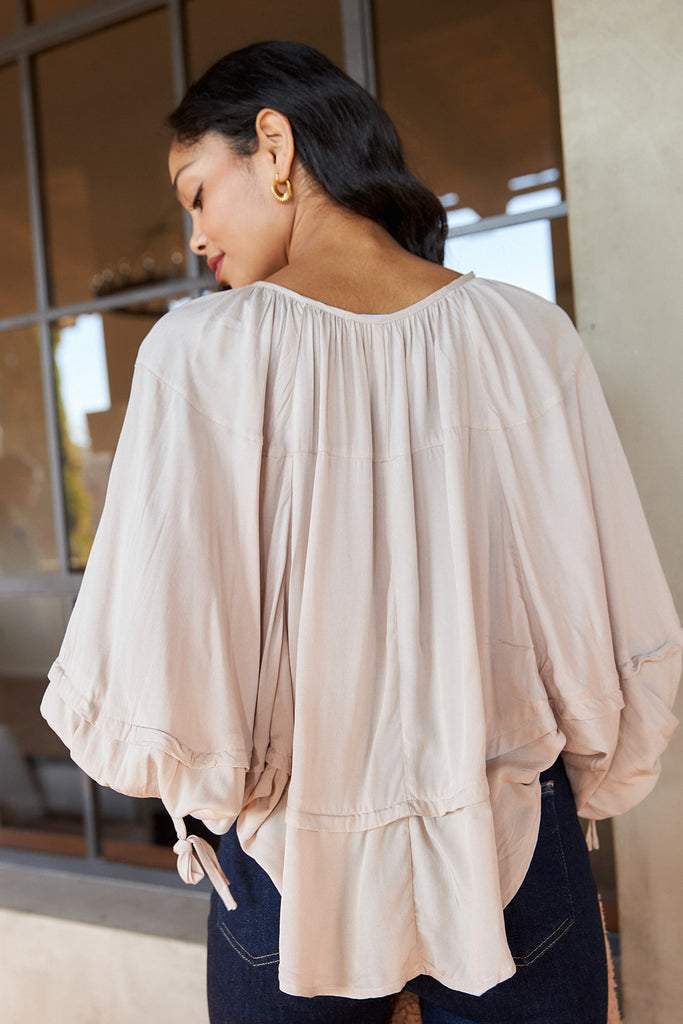 Rivera Tiered Long Sleeve Blouse - fab'rik