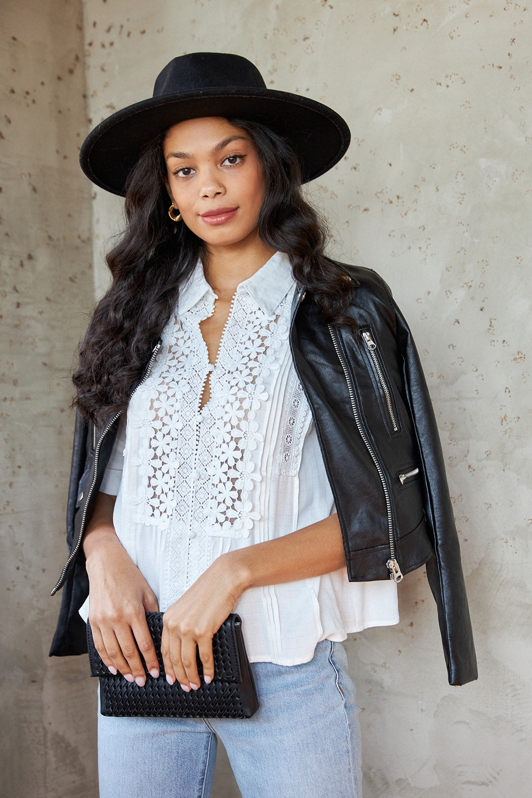 SALE - Kimball Collar Trim Top - fab'rik