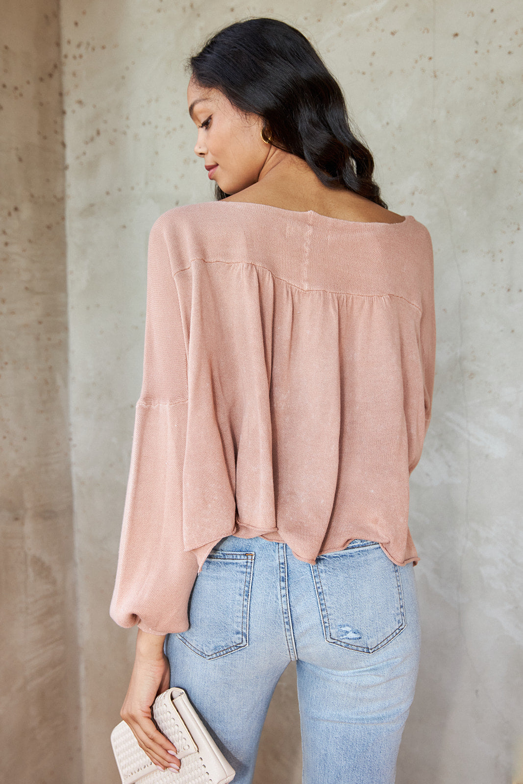 Zoey Terry Knit Babydoll Top - fab'rik