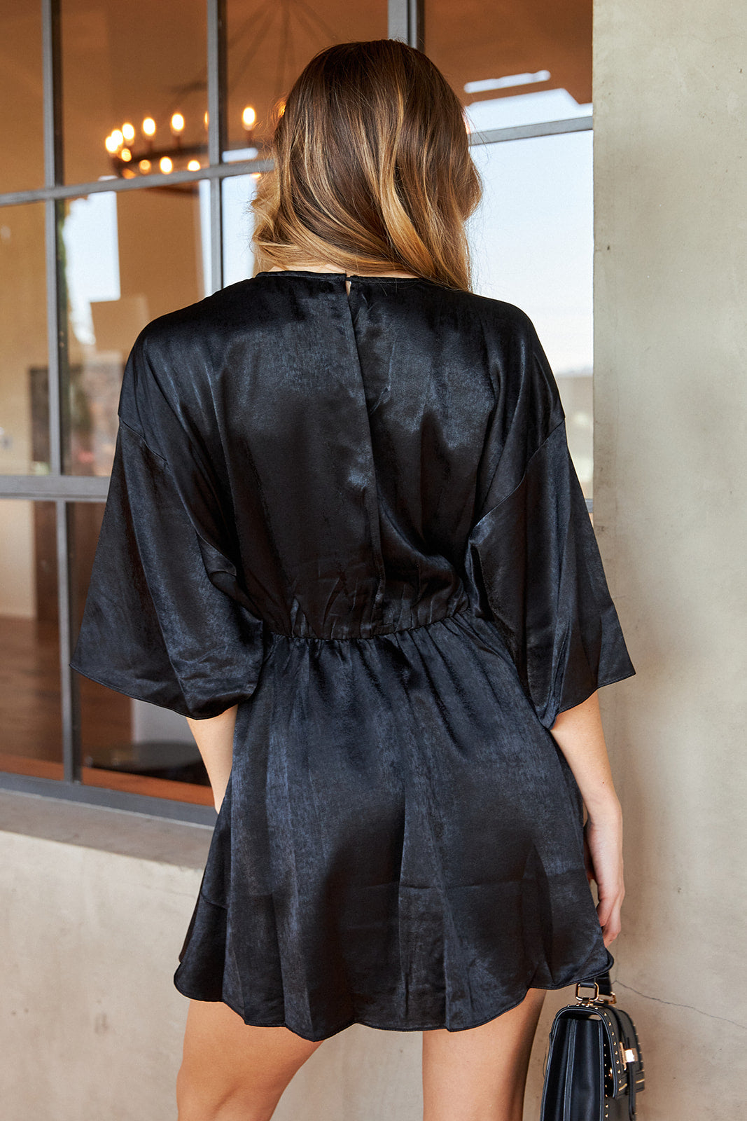 SALE - Fynn Long Sleeve Satin Romper - fab'rik