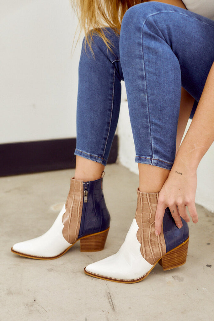 SALE - Denver Western Style Bootie - fab'rik