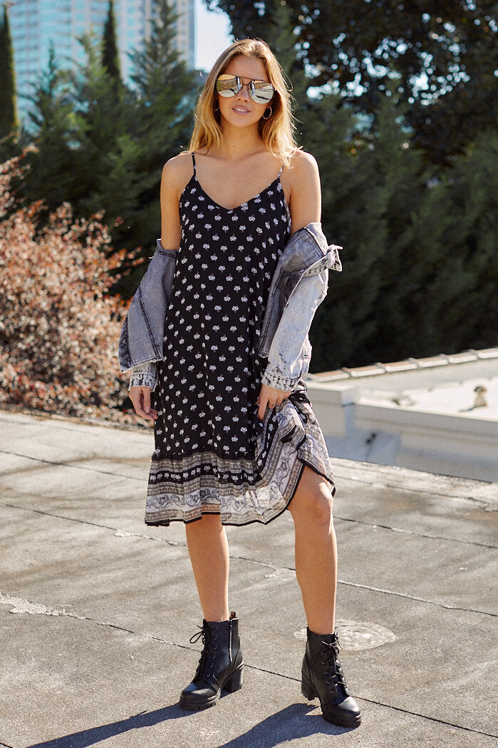 SALE - Joan Printed Midi Dress - fab'rik