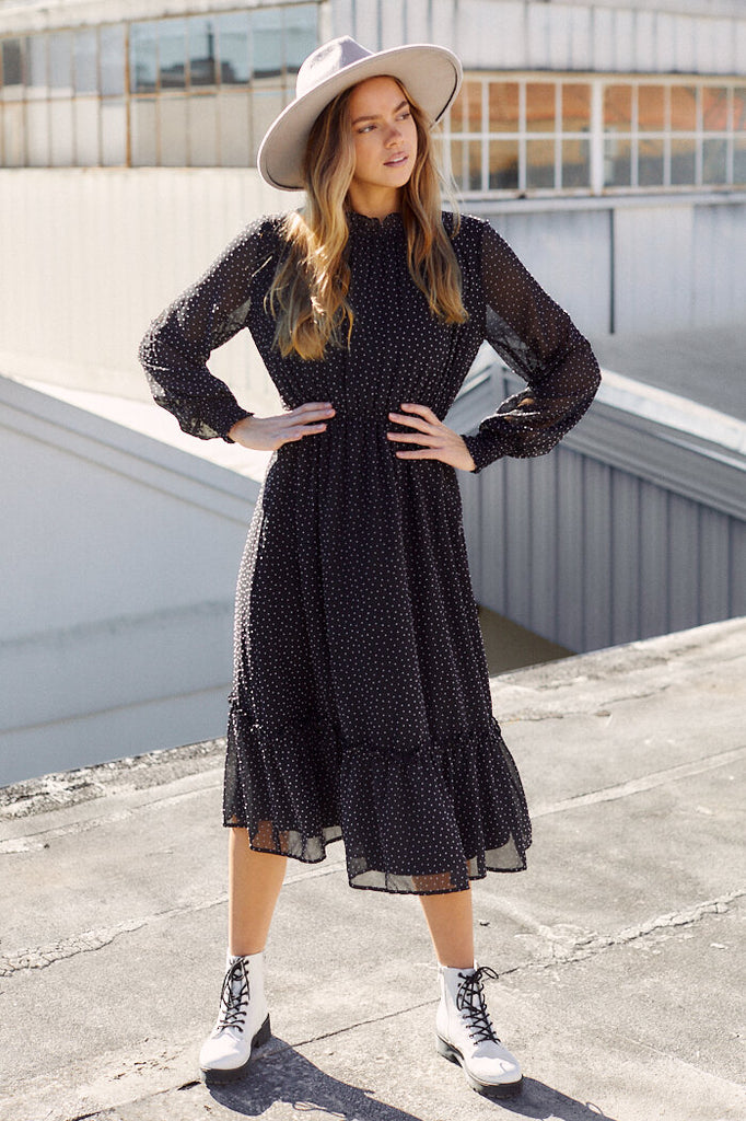 SALE - Arella Tiered Midi Dress - fab'rik