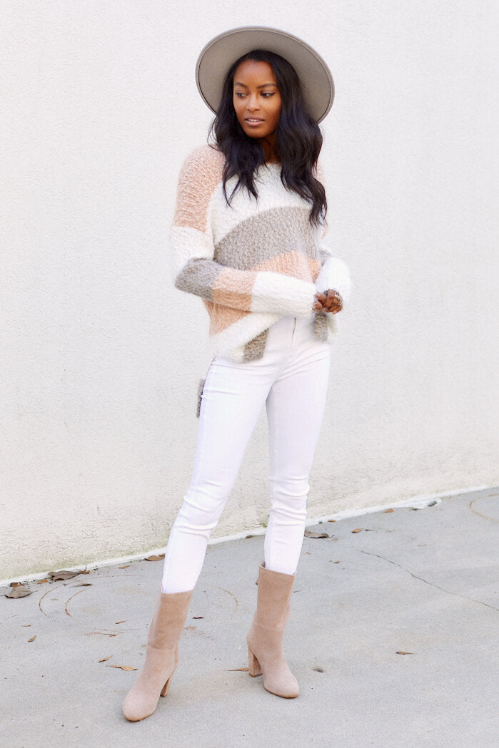 SALE - Clara Striped Sweater - fab'rik