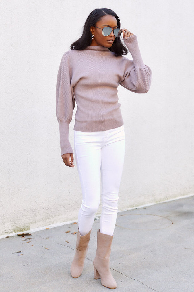 SALE - Loverly Balloon Sleeve Sweater - fab'rik