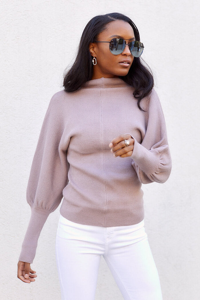 SALE - Loverly Balloon Sleeve Sweater - fab'rik