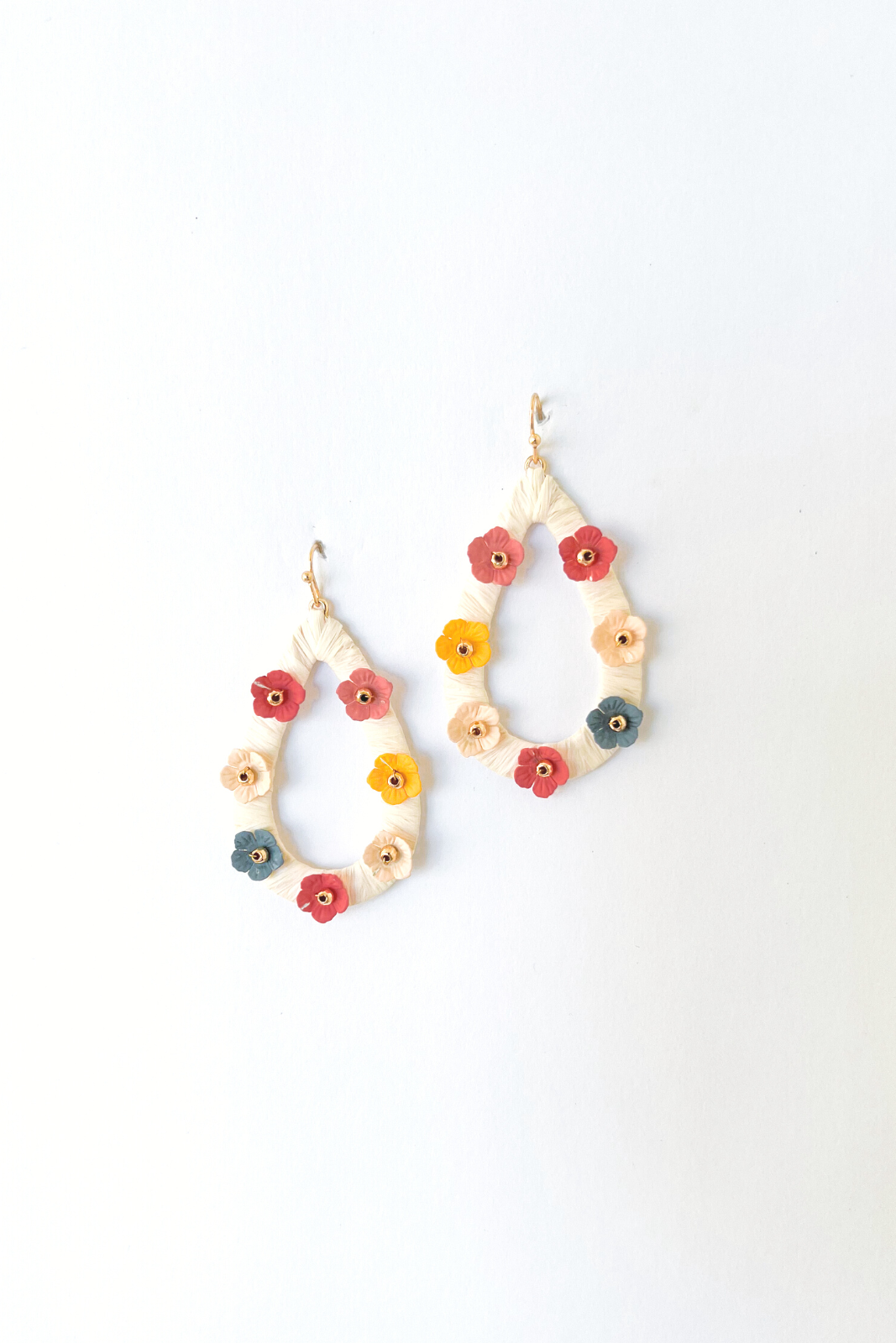 Flora Beaded Drop Earrings - fab'rik