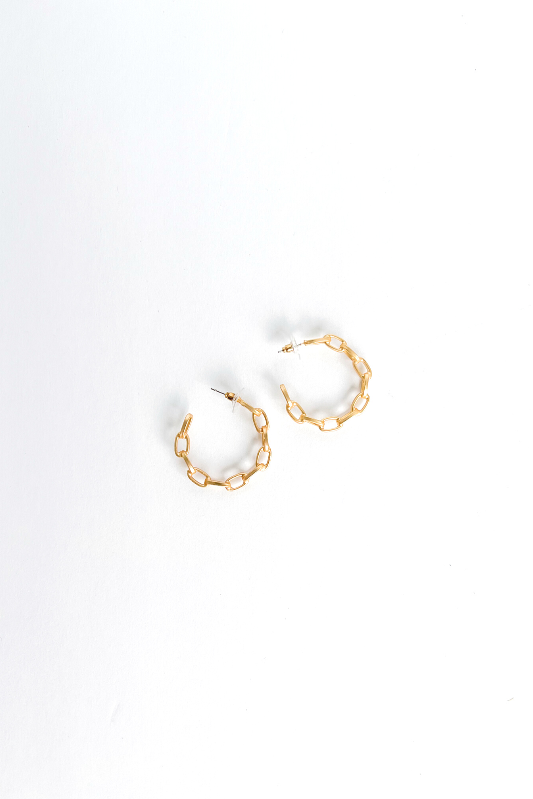 Bella Chain Link Hoop Earrings - fab'rik