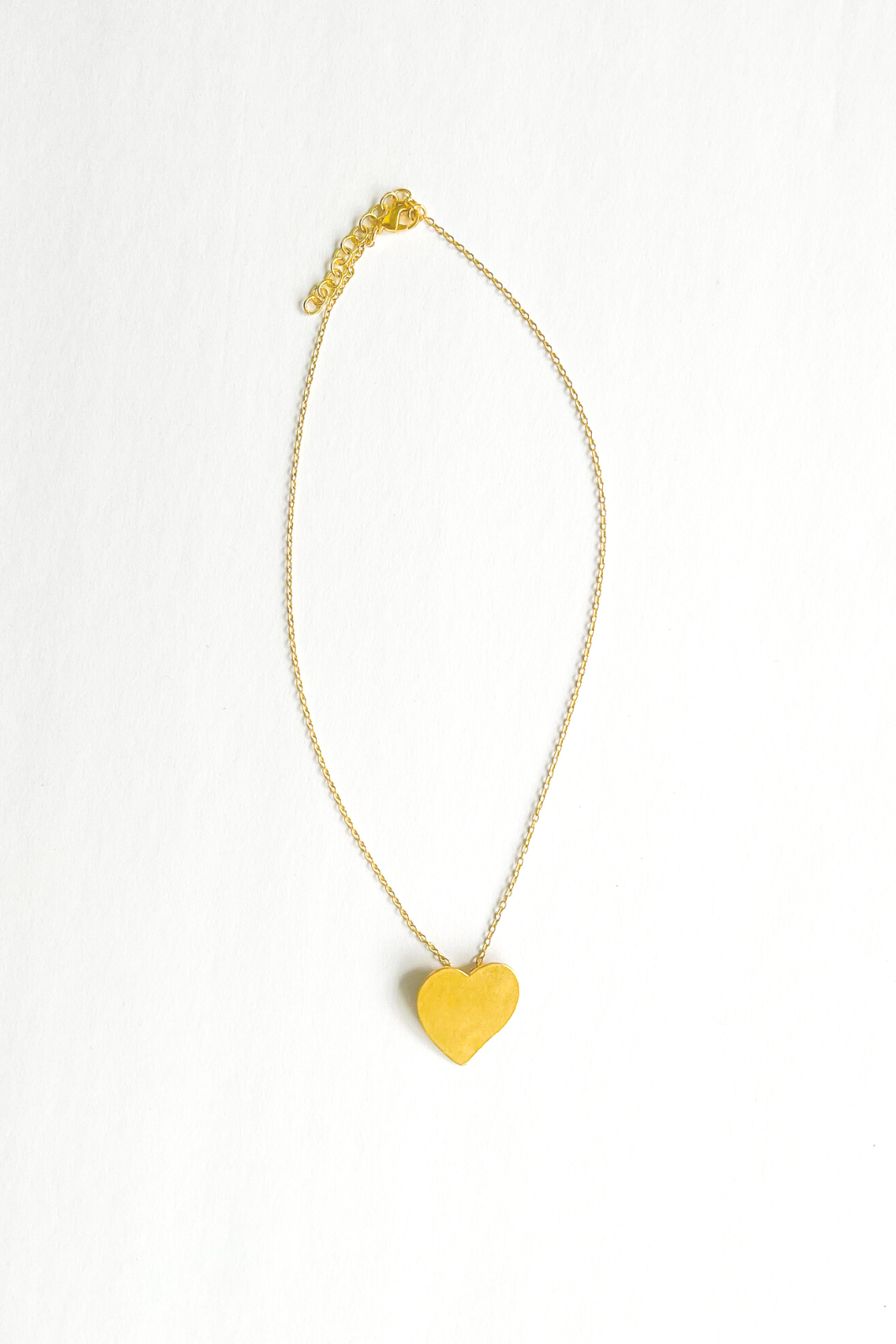 Ink + Alloy Brass Heart Necklace - fab'rik