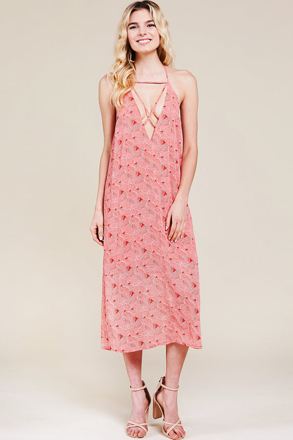 Jolene Printed Midi Dress - fab'rik