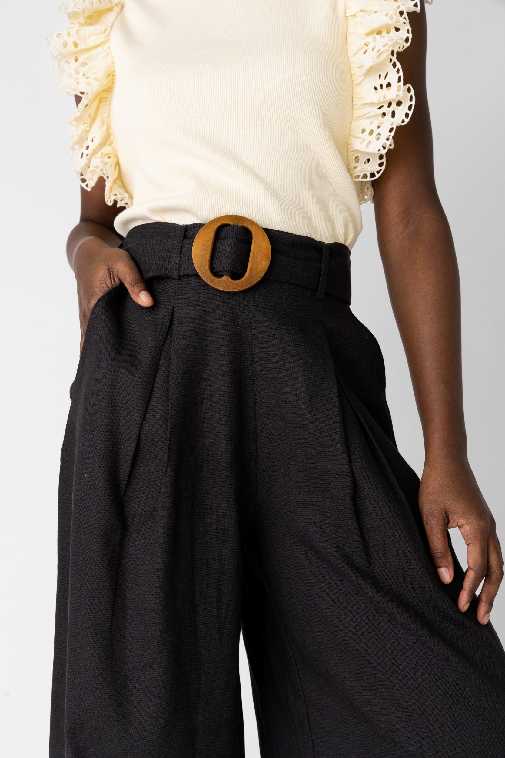 Leah Crinkle Pleat Pant - fab'rik