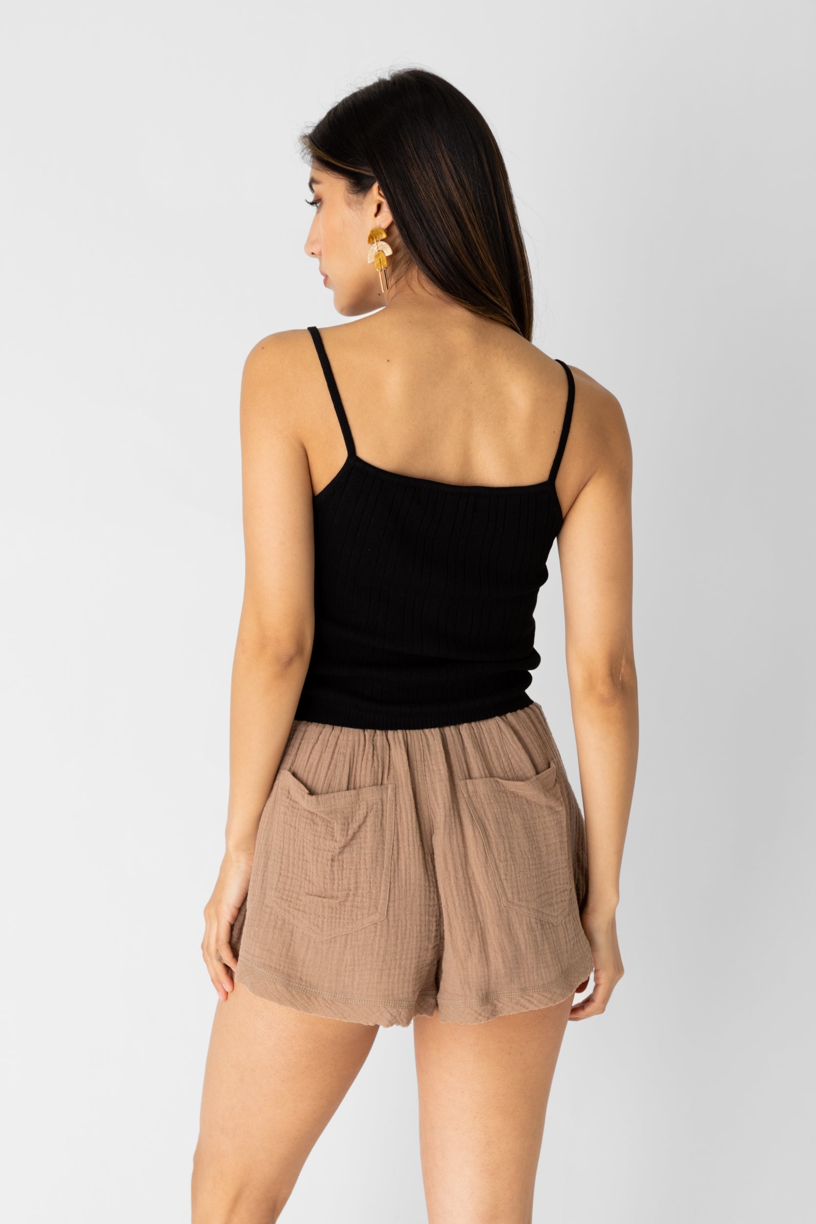 Vanessa Crochet Trim Knit Cami - fab'rik