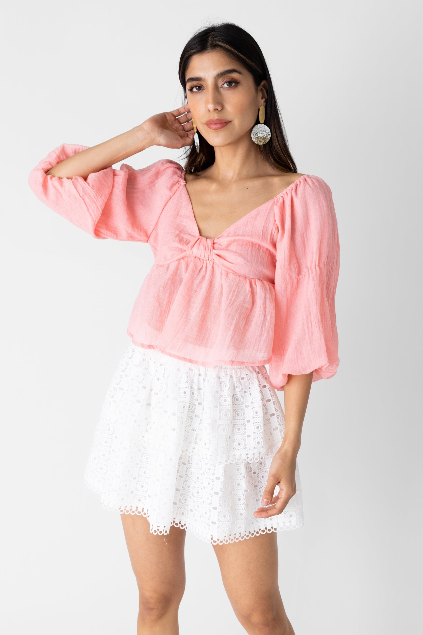 Opal Cinch Front Blouse - fab'rik