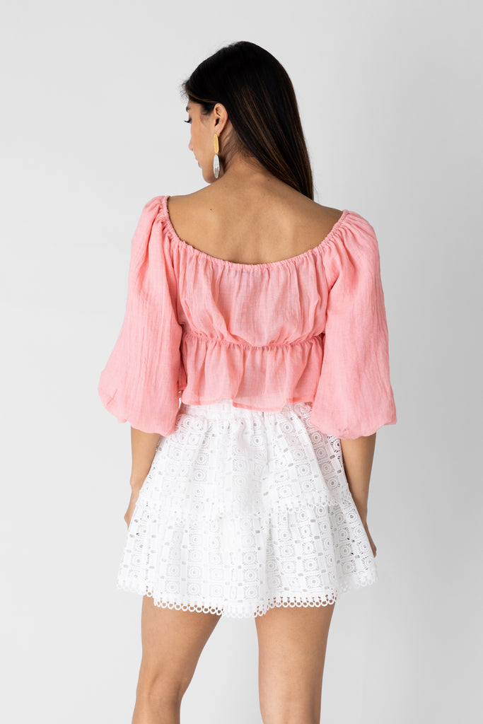 Opal Cinch Front Blouse - fab'rik