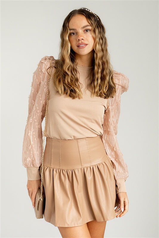 SALE - Rudi Faux Leather Skirt - fab'rik